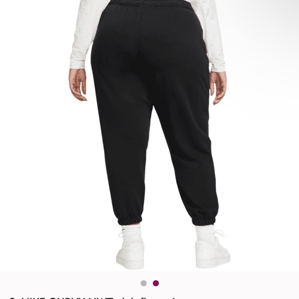 Nike Women’s Curvy Black Joggers - Picture 2 of 2
